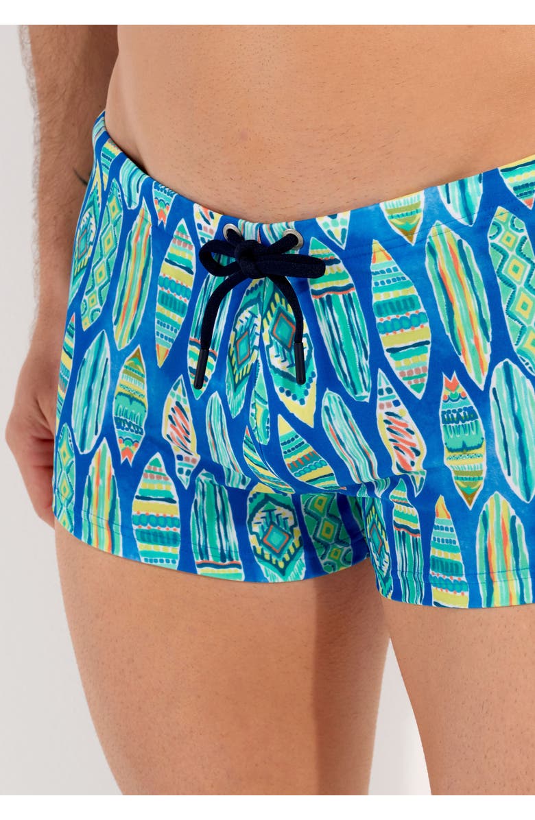 HOM Marbella Swim Shorts, Alternate, color, Blue Print