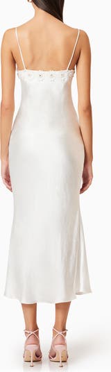 Clarissa Satin Midi Dress