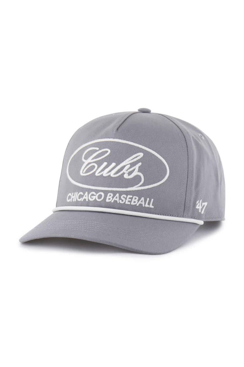 Men's '47 Gray Chicago Cubs Foundational Hitch Adjustable Hat, Alternate, color, Gray