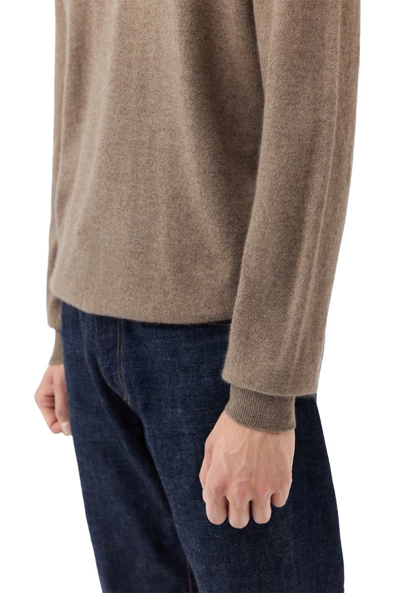 Essential Half-Zip Cashmere Sweater, Alternate, color, taupe