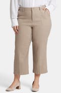 NYDJ Utility Wide Leg Capri Linen Blend Pants