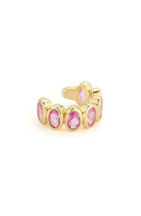Oval Cubic Zirconia Ear Cuff