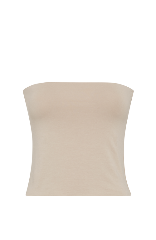 Brunello Cucinelli Strapless Bandeau Top In Beige
