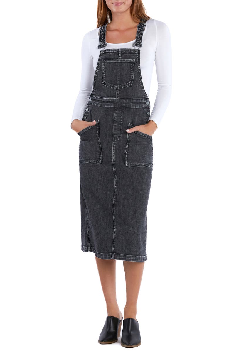 Wash Lab Denim Estelle Denim Dress, Main, color, Smooth Grey