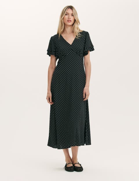 Saskia Polka Dot Midi Tea Dress