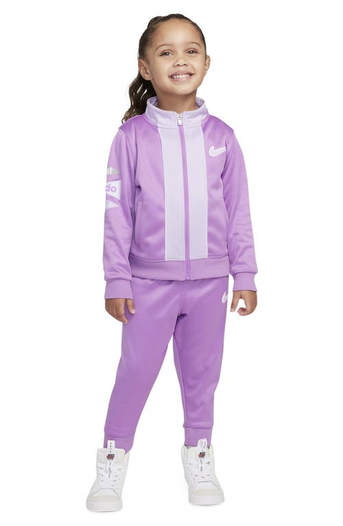 Nike Kids' Dri-fit Track Jacket & Joggers Set In Purple