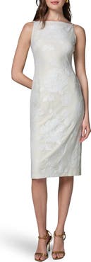 Donna Karan New York Beaded Floral Dress