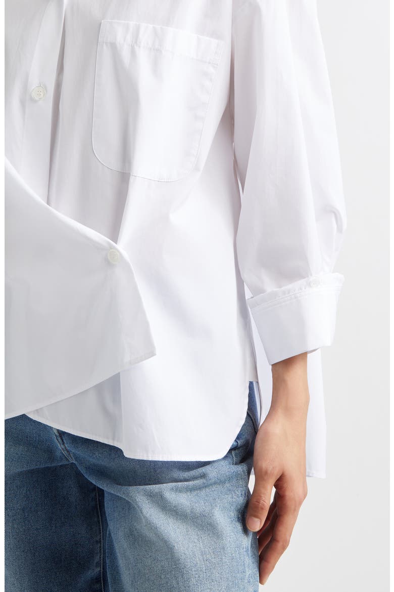 New Earl Cotton Wrap Shirt, Alternate, color, WHITE