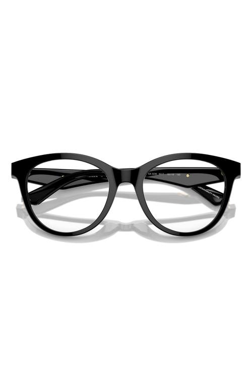 Emporio Armani 52mm Cat Eye Optical Glasses In Black