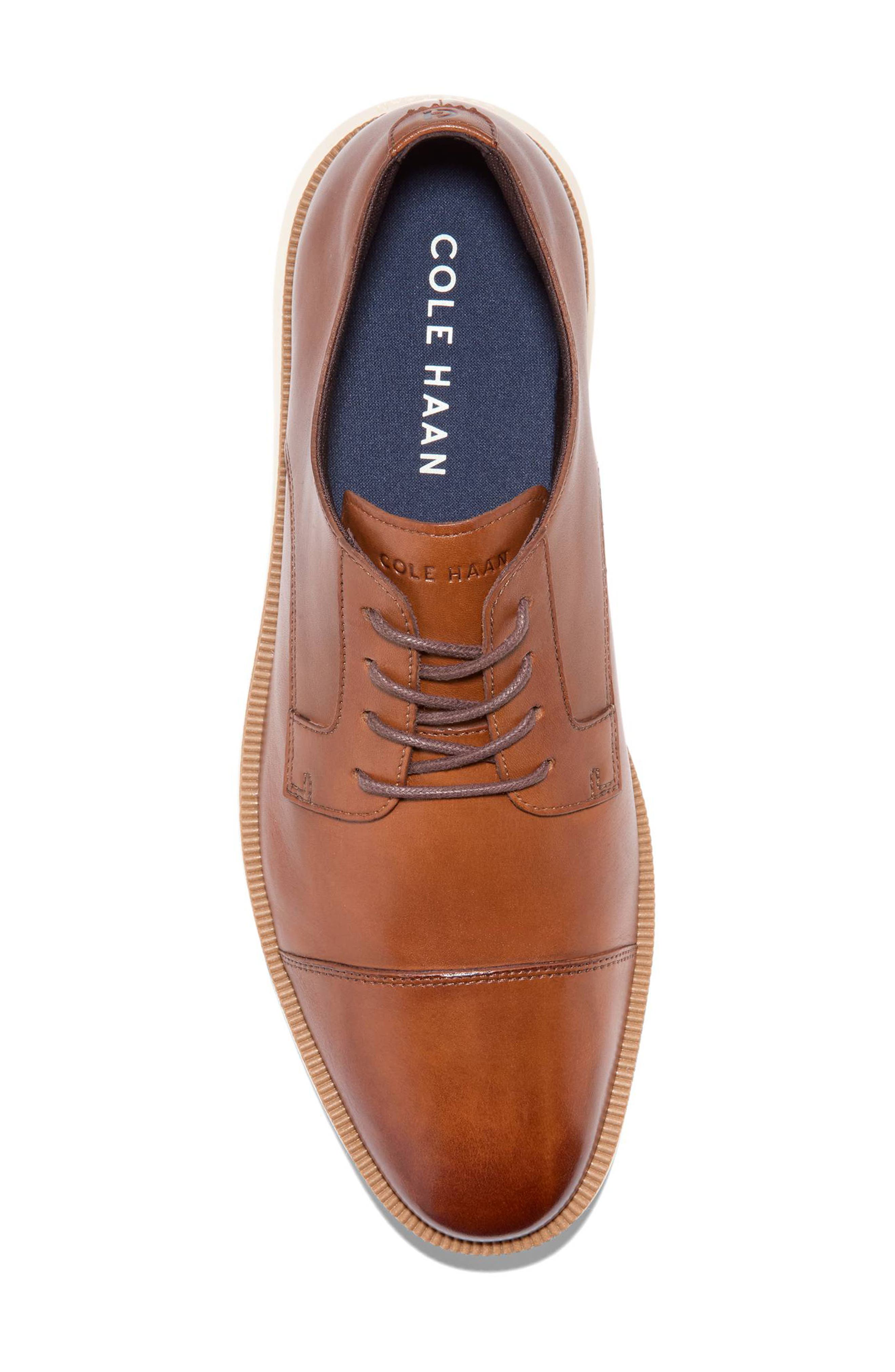 Cole Haan Davidson Grand Cap Toe Derby Sneaker, Alternate, color, British Tan / Ivory