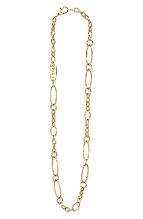 Signature Caviar Link Necklace