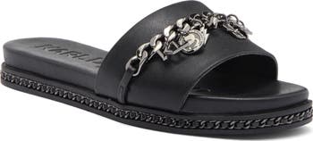 Basia Charm Chain Slide Sandal