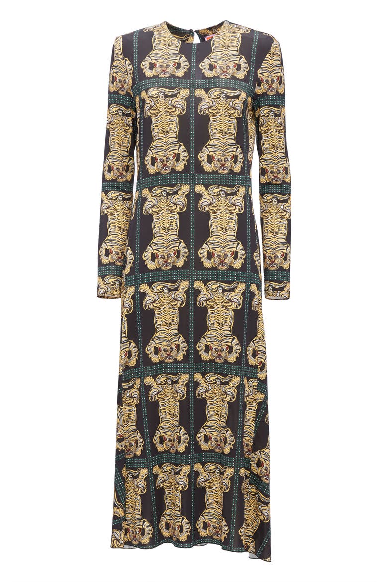 Drifter Dress, Alternate, color, Tiger Tiles Black