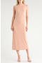 Mock Neck Sleeveless Ruched Dress