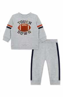 Little Me Football Sweatshirt & Sweatpants Set