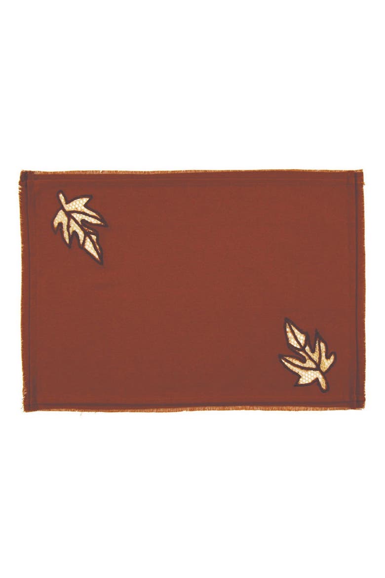Autumn Placemat, Main, color, Brown