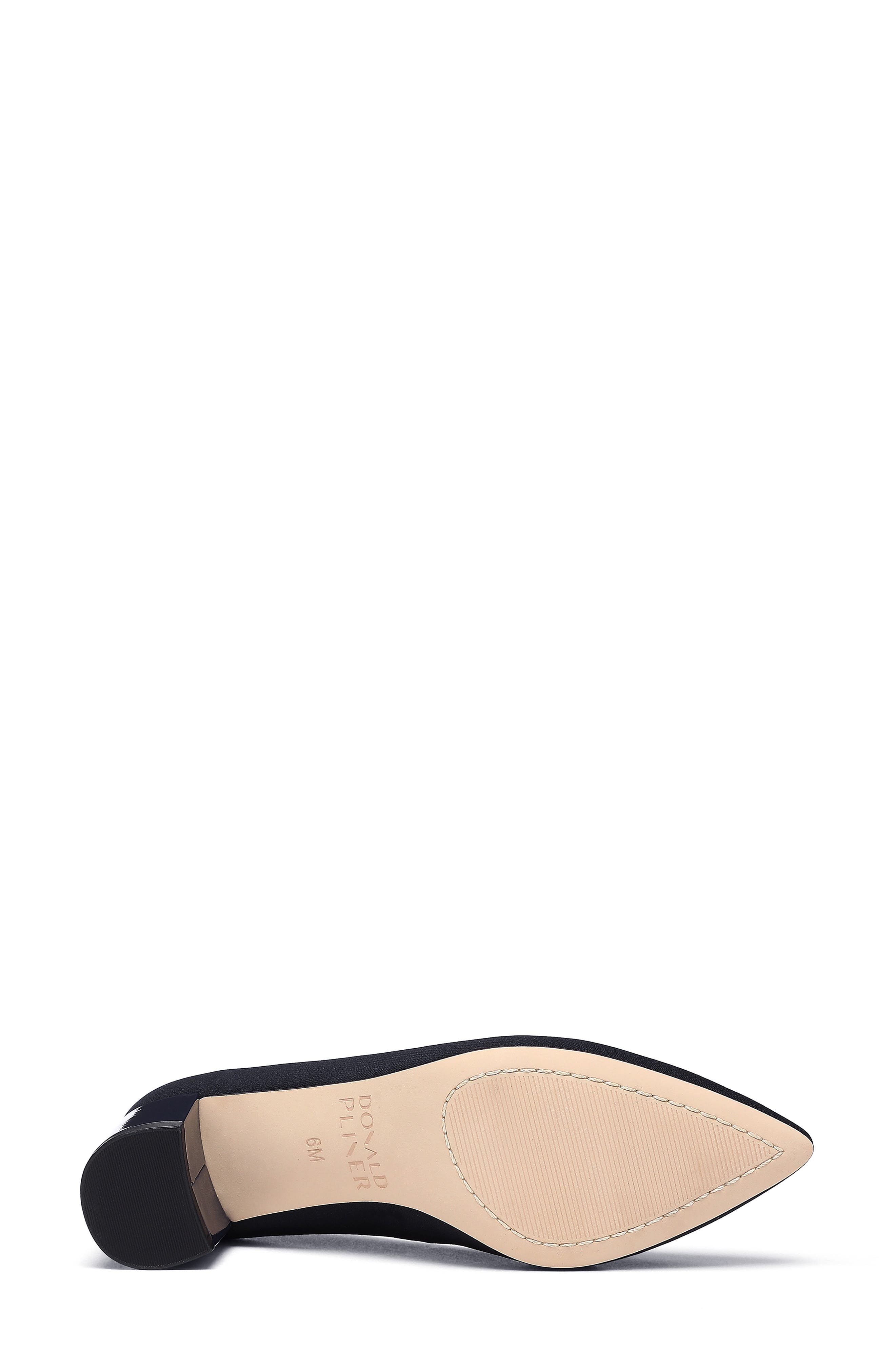 Stephanid Pointed Toe Block Heel Pump, Alternate, color, NAVY