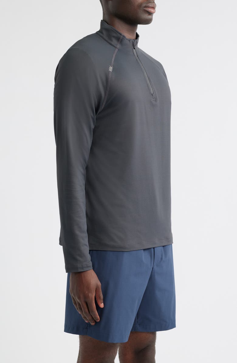 Rhone Session Quarter Zip Pullover, Alternate, color, Asphalt