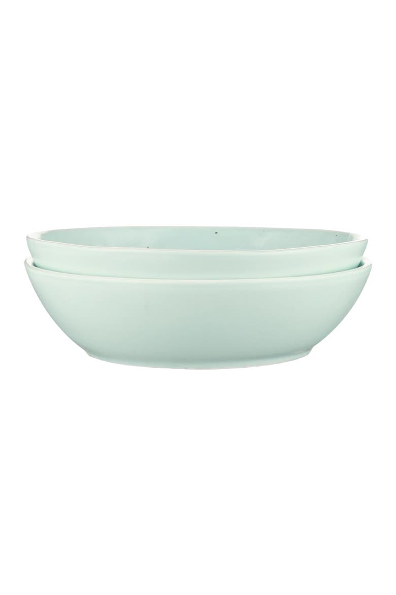 Elena Stoneware 4-Piece Bowl Set, Main, color, Mint