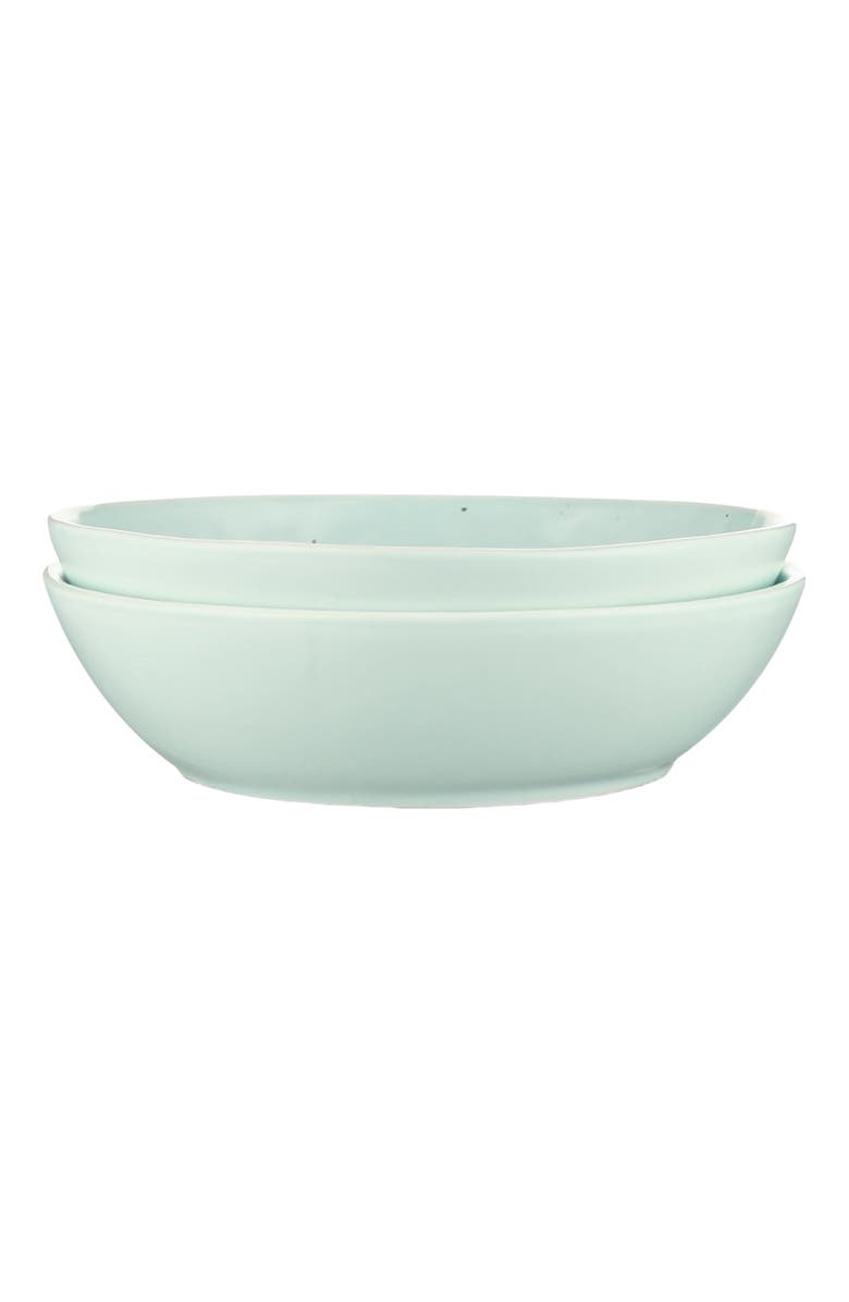 Stone Lain Elena Stoneware 4-Piece Bowl Set, Main, color, Mint