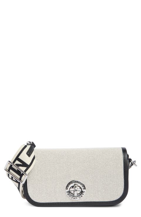 Signet Turnlock Canvas Crossbody Bag