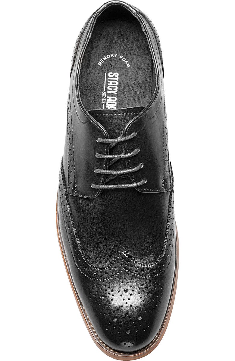 Stacy Adams David Leather Wingtip Derby, Alternate, color,