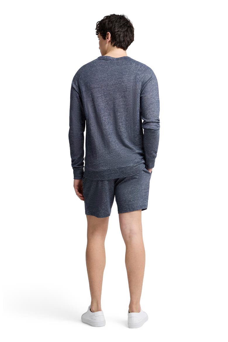 Linen Terry Shorts 6", Alternate, color, Washed Navy
