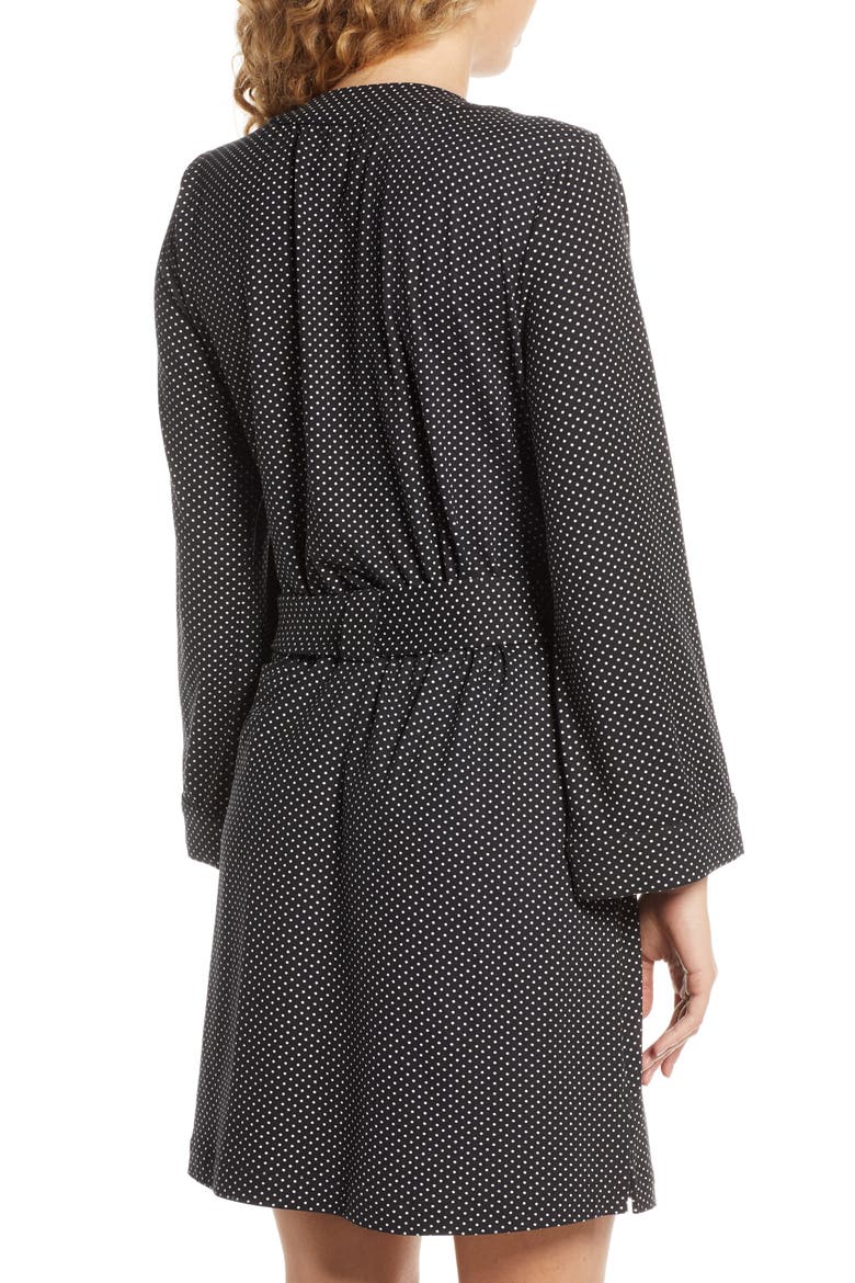 Classic Short Robe, Alternate, color, DOTTY