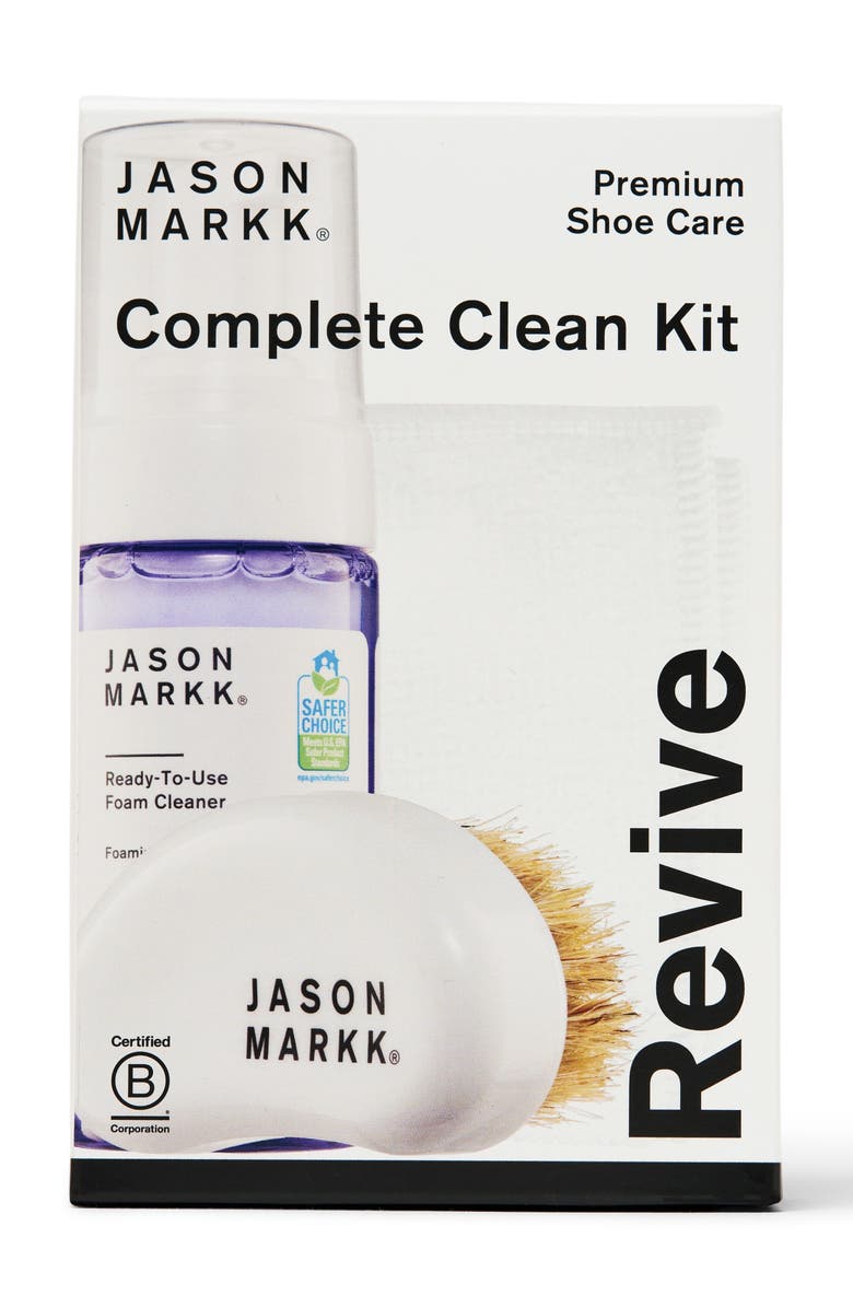 Jason Markk Complete Clean 3-Piece Shoe Care Kit, Main, color, White