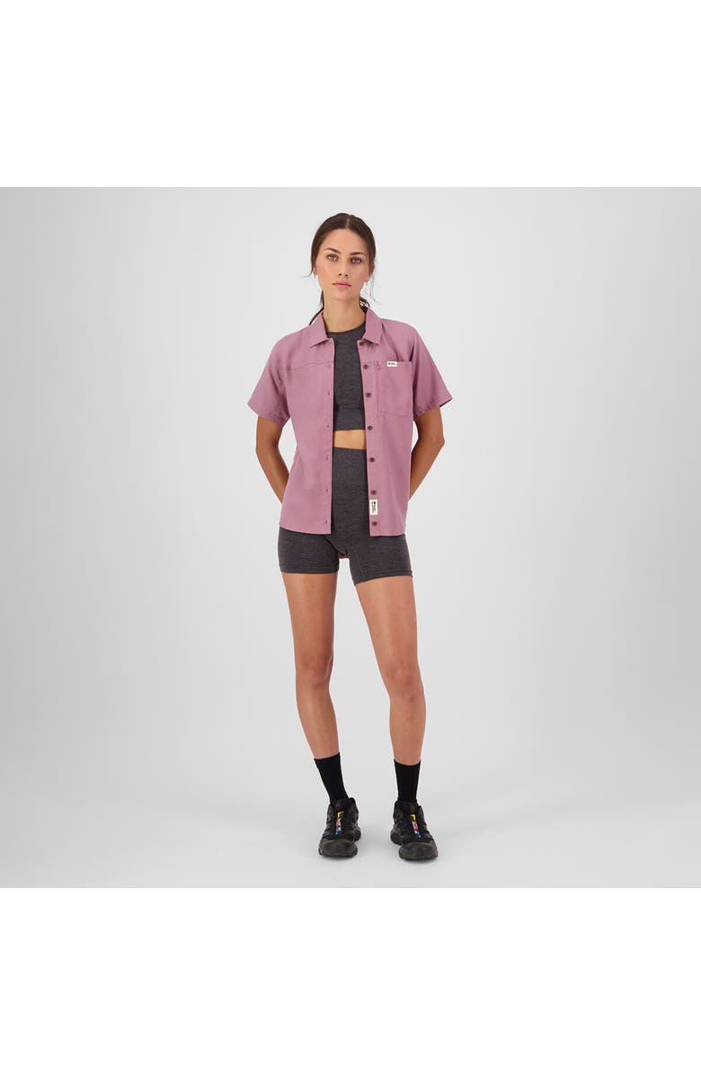 Mons Royale At Merino Short-Sleeve Shirt - Women's, Alternate, color, Sierra Pink