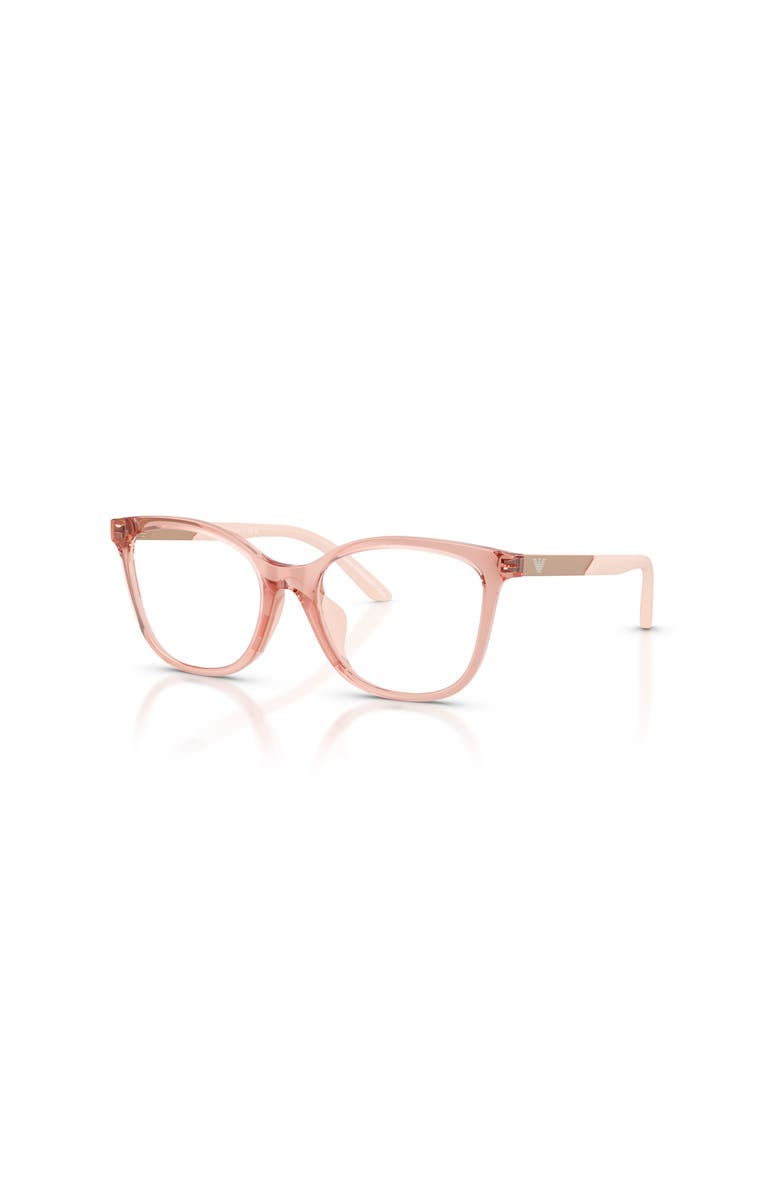 Emporio Armani 46mm Butterfly optical glasses, Main, color, Pink