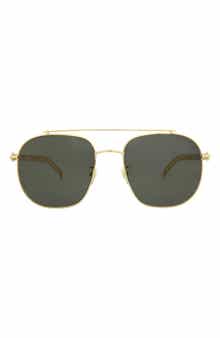58mm Aviator Sunglasses