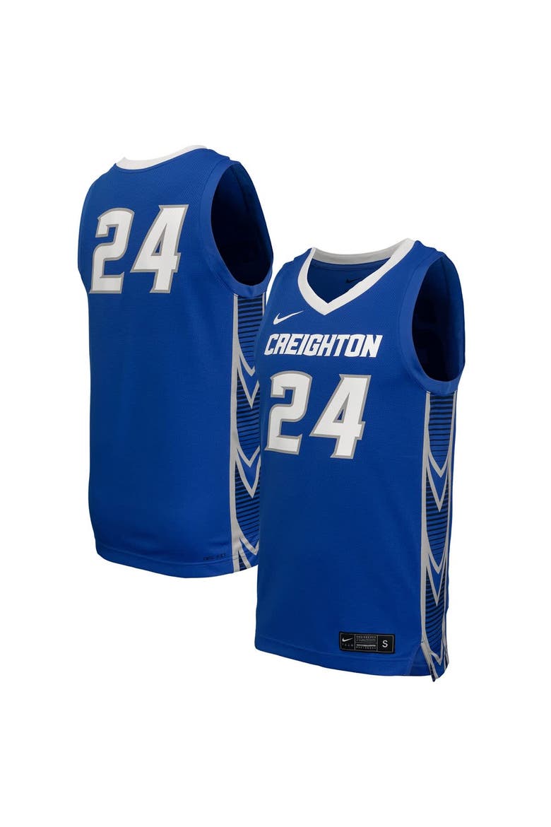 Men's Nike  Blue Creighton Bluejays  Replica Basketball Jersey, Main, color, Blue