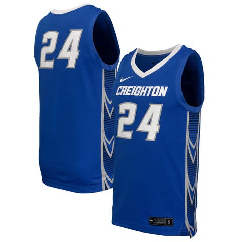 Men's Nike  Blue Creighton Bluejays  Replica Basketball Jersey