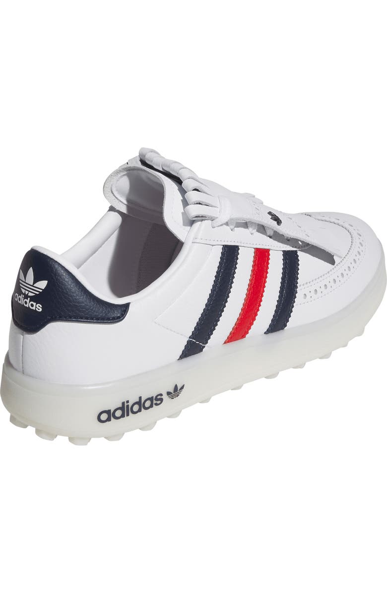 adidas Course Cup Spikeless Golf Sneaker, Alternate, color, White/ Night Indigo/ Scarlet