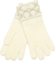 COACH Signature C Metallic Headband & Gloves Set