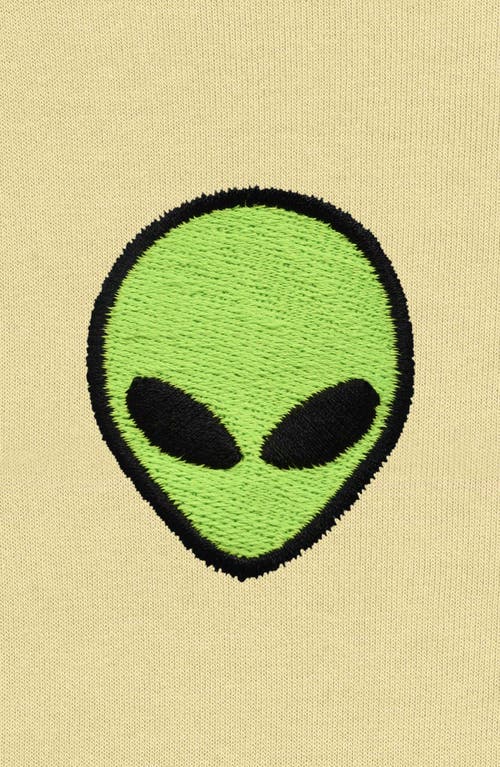 Dalix Alien Fleece Sweatshirt In French Vanilla