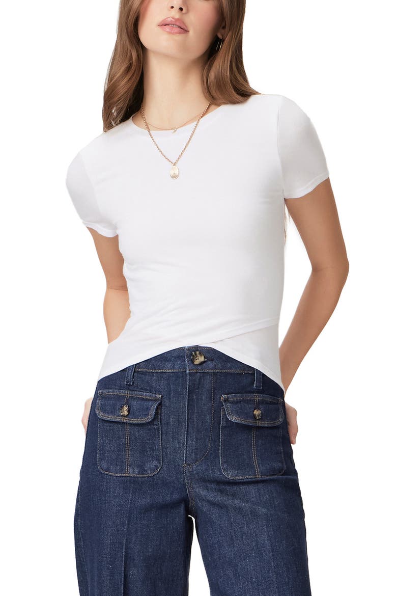 Noemi Crewneck T-Shirt, Main, color, WHITE