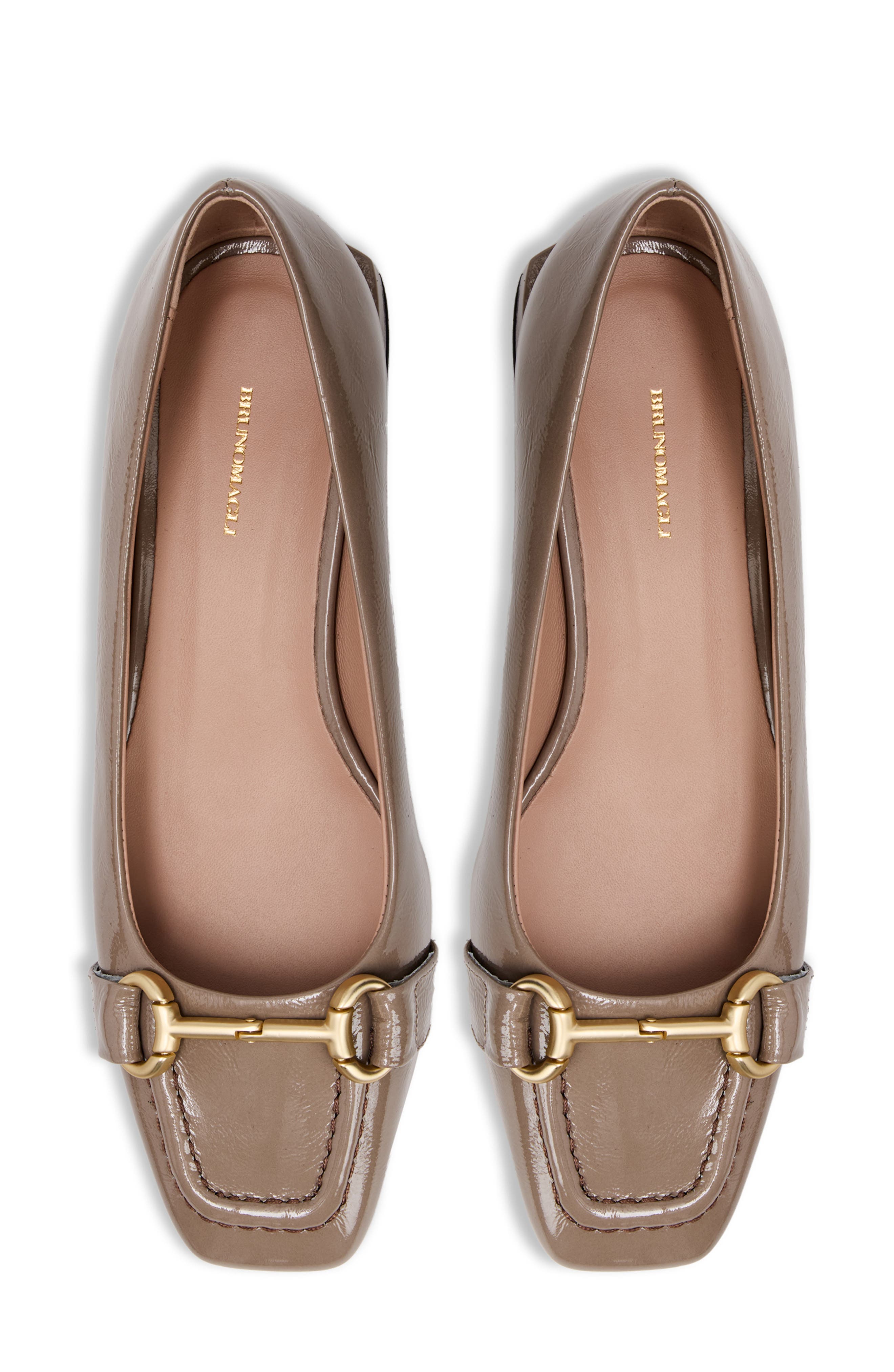 Bruno Magli Perla Flat, Alternate, color, Taupe Crinkle Patent