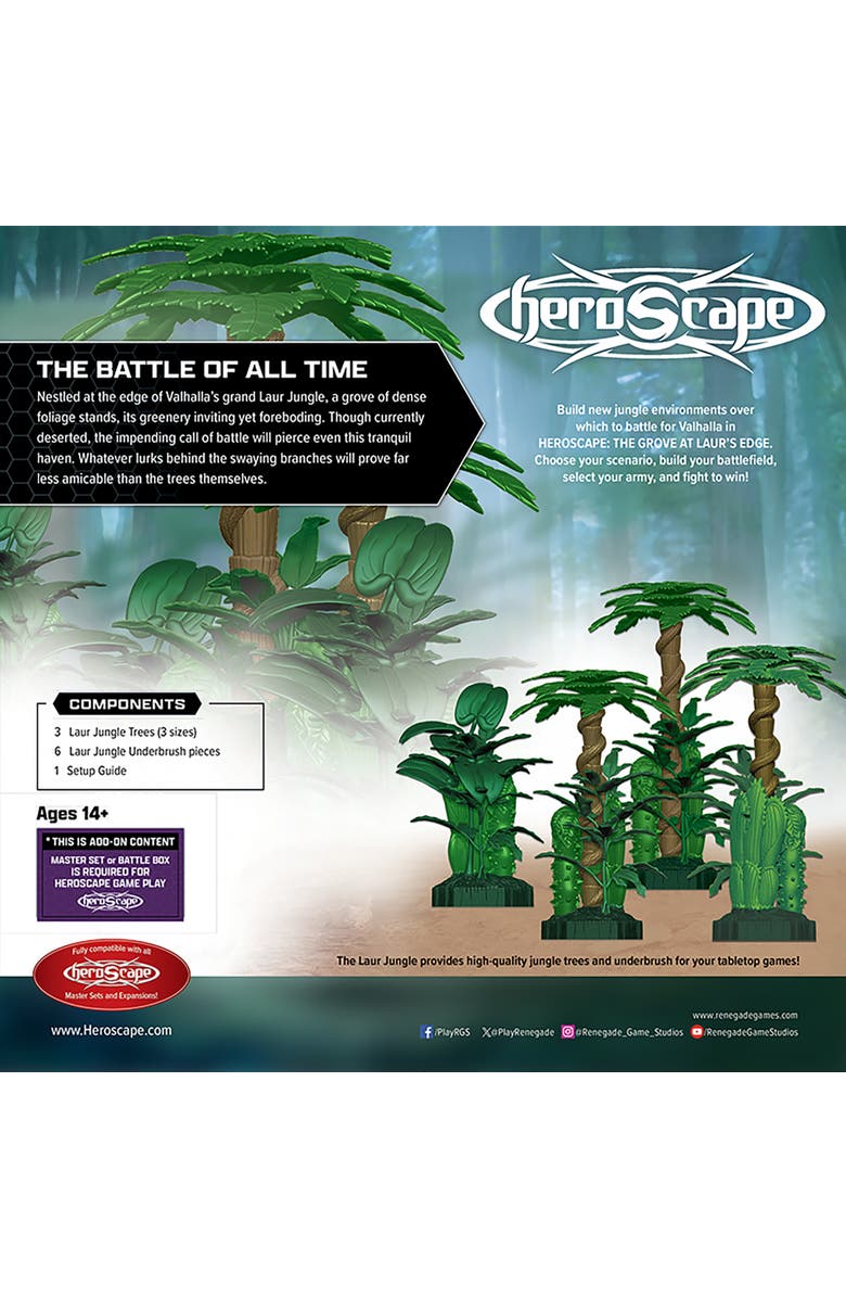 Renegade Game Studios Heroscape The Grove At Laur's Edge Terrain Expansion, Alternate, color, Multicolored