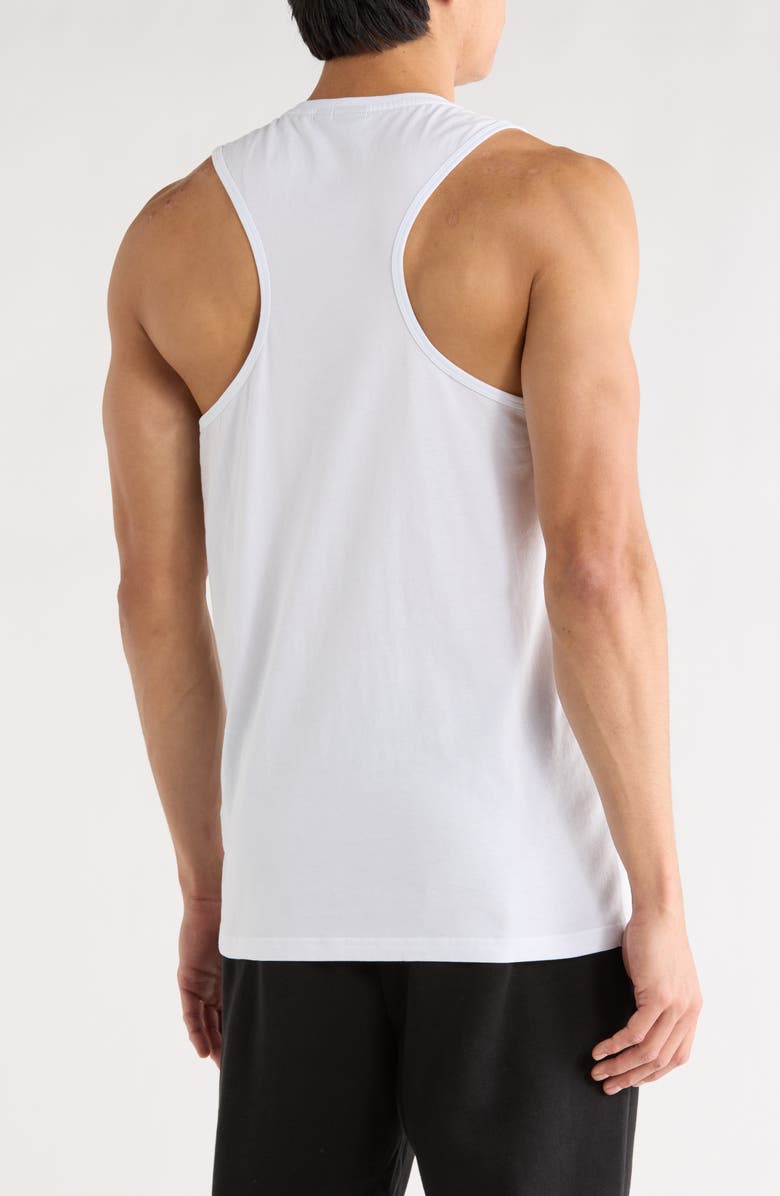 BOSS Logo Beach Tank Top, Alternate, color, White