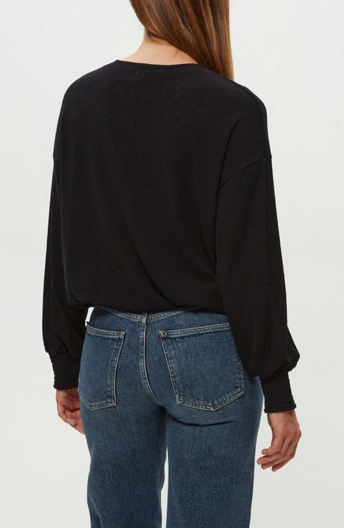 Michael Stars Tia Rib Sweater In Black