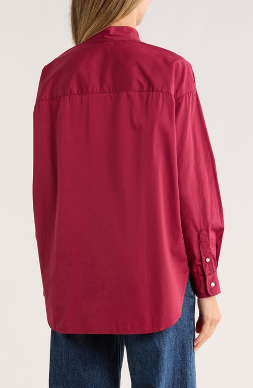 Frank & Eileen Victoria Surplice Neck Button Up Shirt In Pink