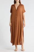 BOHO ME Long Shirt Cover-Up Dress