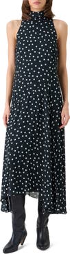 Akris punto Polka Dot Georgette Dress