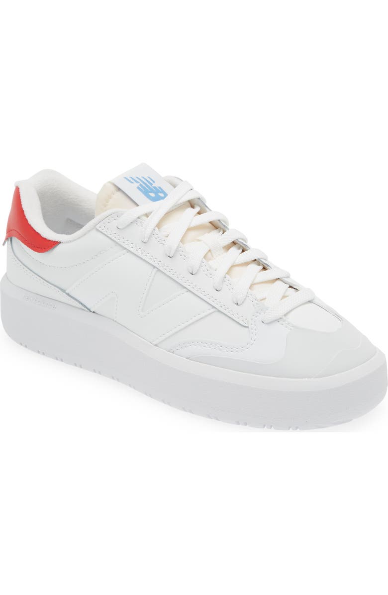 New Balance CT302 Sneaker, Main, color, White/ True Red