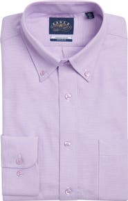 EAGLE Regular Fit Lilac Purple Cotton Button-Down Oxford Shirt