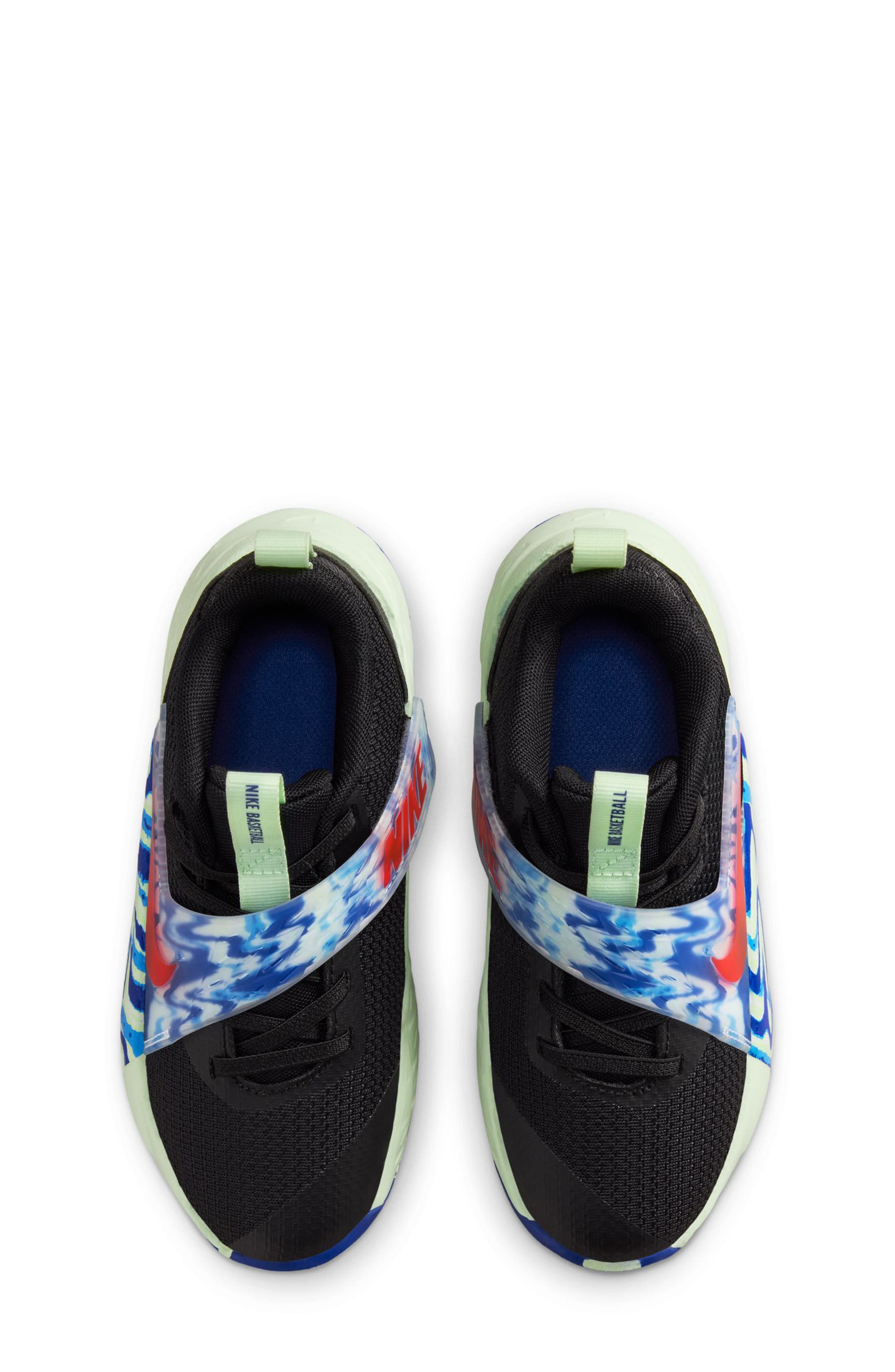 Nike Kids' Team Hustle Sneaker, Alternate, color, Black/ Bright Crimson/ Royal