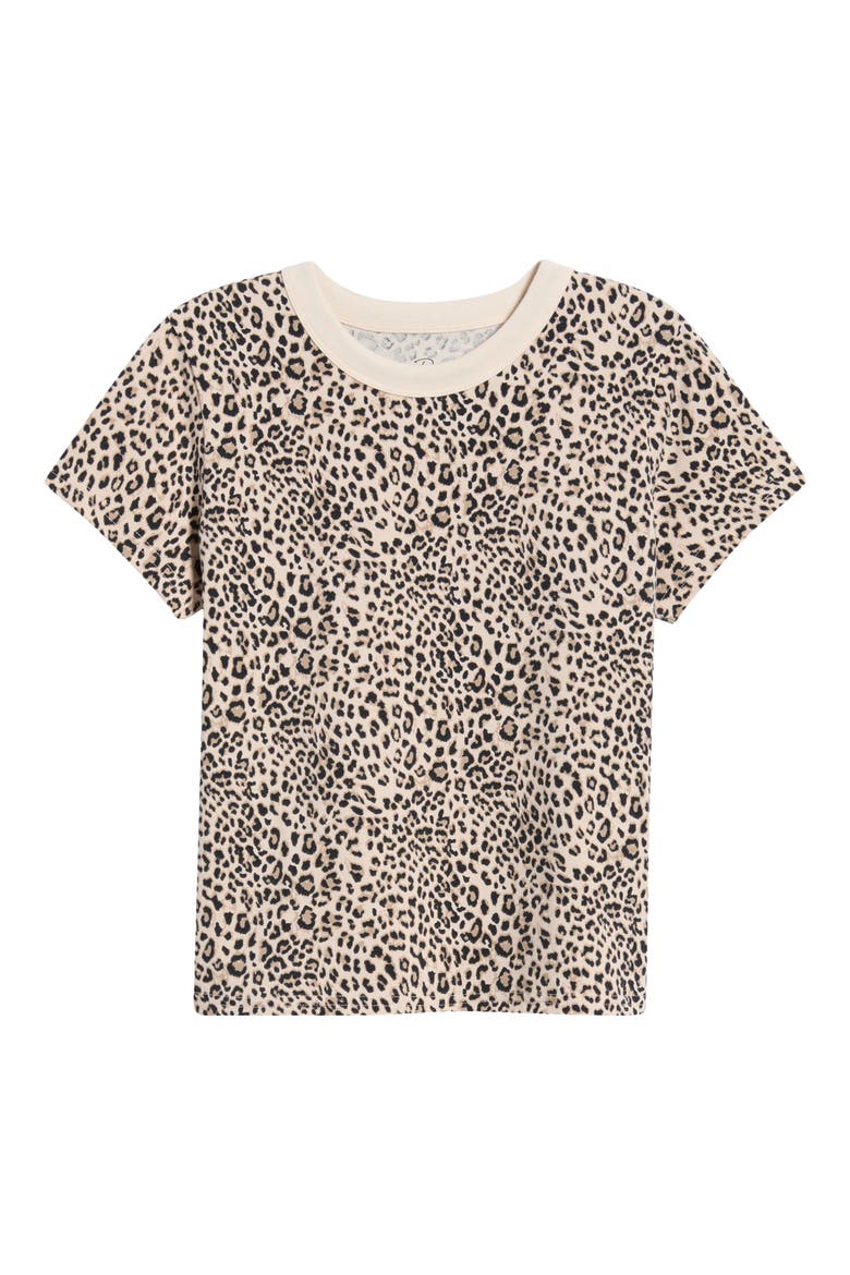 Girlfriend Cheetah Print T-Shirt, Alternate, color, ECRU CHEETAH