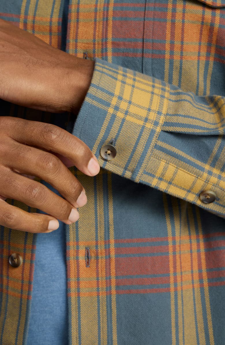 UNTUCKit Coates Plaid Cotton Overshirt, Alternate, color,